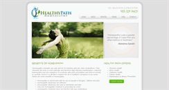 Desktop Screenshot of healthypathhomeopathy.com