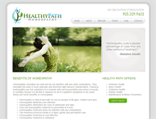 Tablet Screenshot of healthypathhomeopathy.com